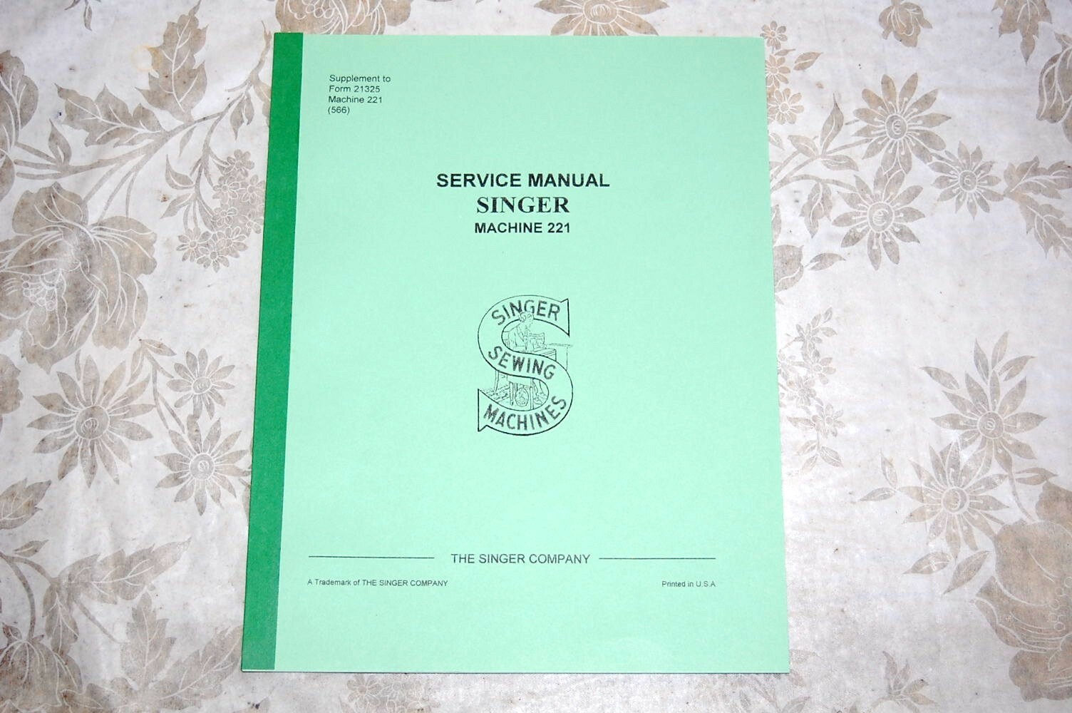 3-Books Library Service Manuals Singer Featherweight 221 & 221K Sewing Machines