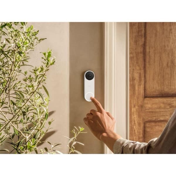 Google Nest Doorbell, Battery - Snow