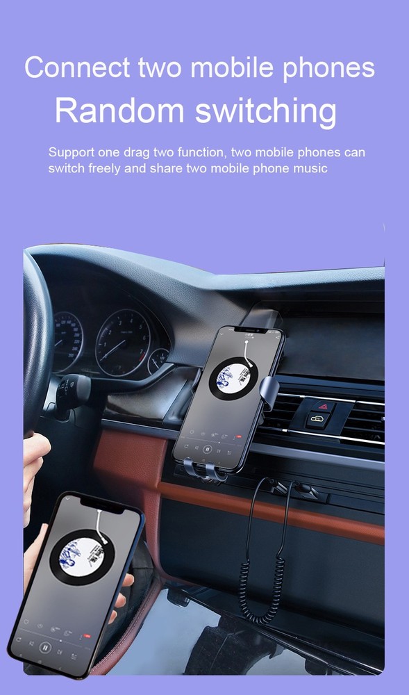 Bluetooth Wireless Receiver Adapter USB 3.5mm Jack Audio Cable For Car Stereo