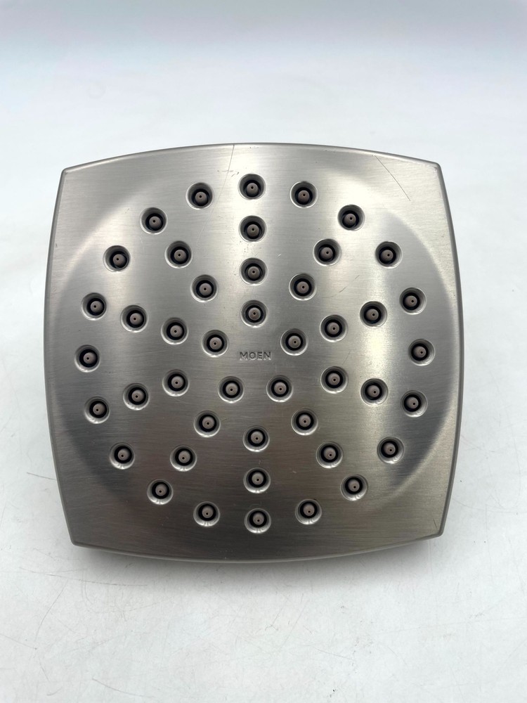 Moen Showerhead Silver Square Multi Function Wall Mounted A112.18.1 1.75 Gpm Max