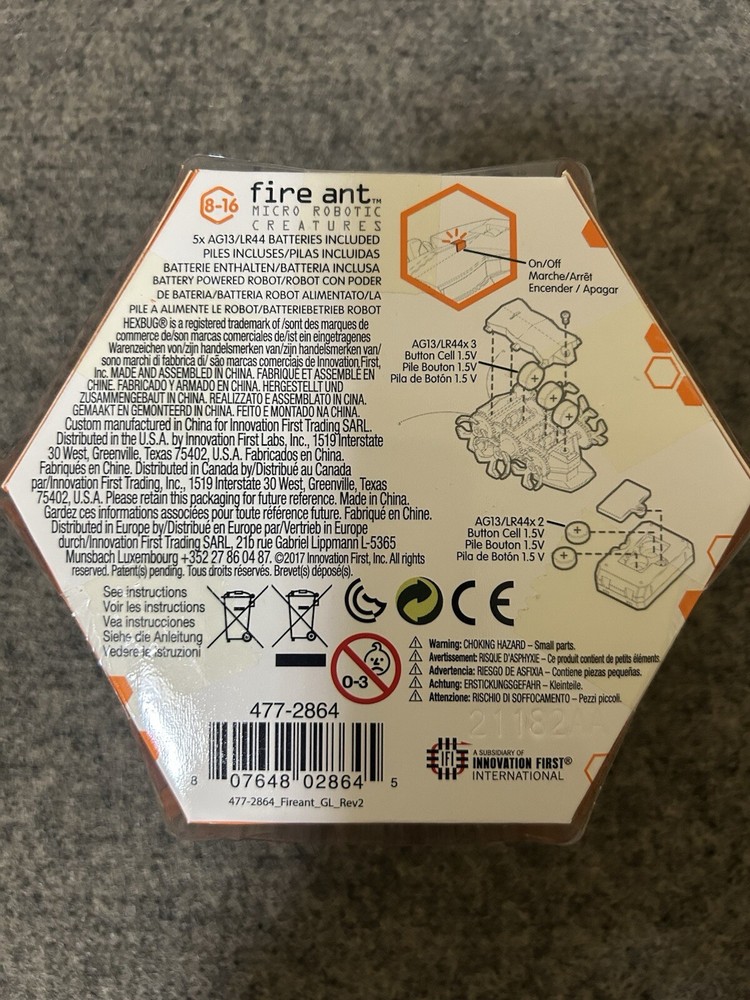 HEXBUG Micro Robotic Creature ( Fire Ant) With Remote Control Color Orange