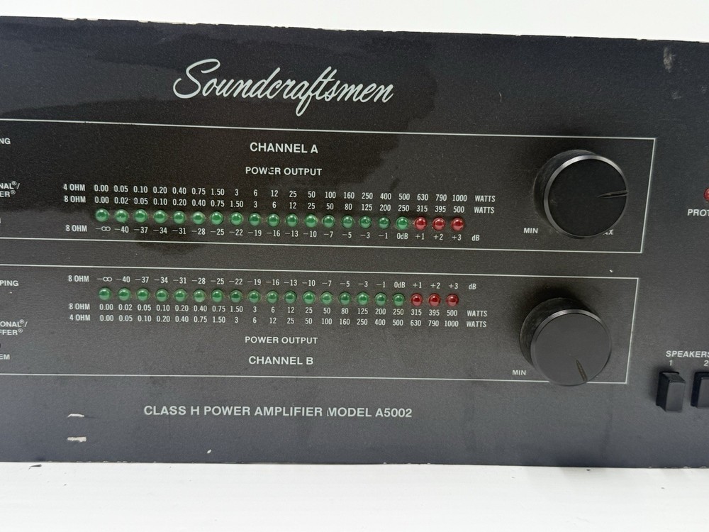 Soundcraftsmen A5002 power amp -read description-