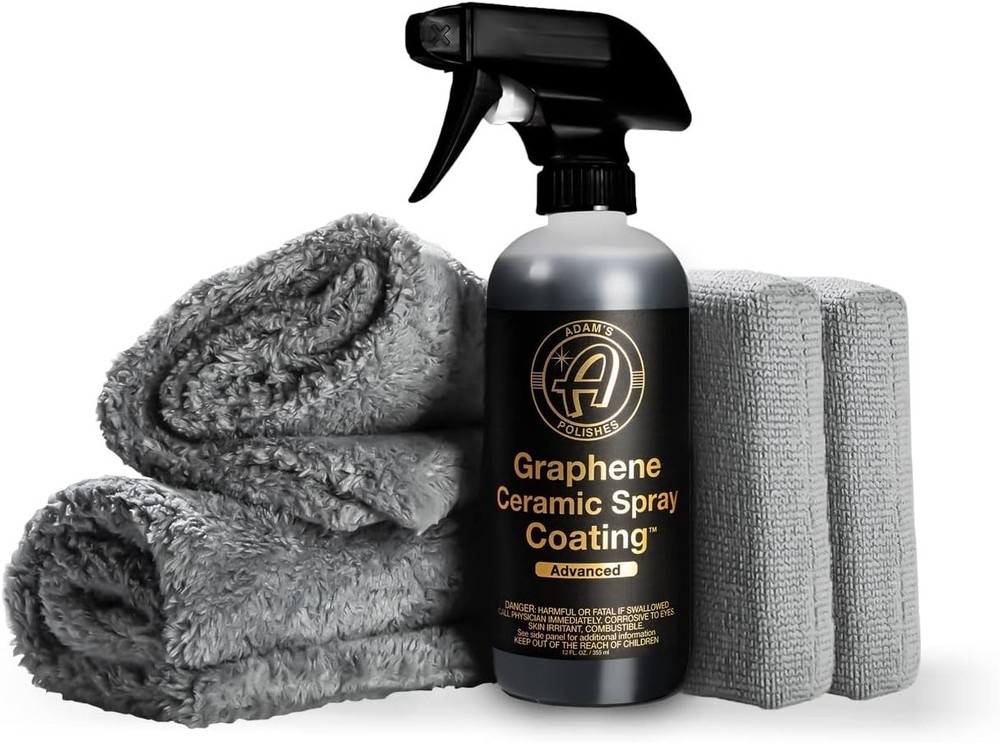 Adam's Advanced Graphene Ceramic Spray Coating Kit - 18+ Sprayable Graphene ...
