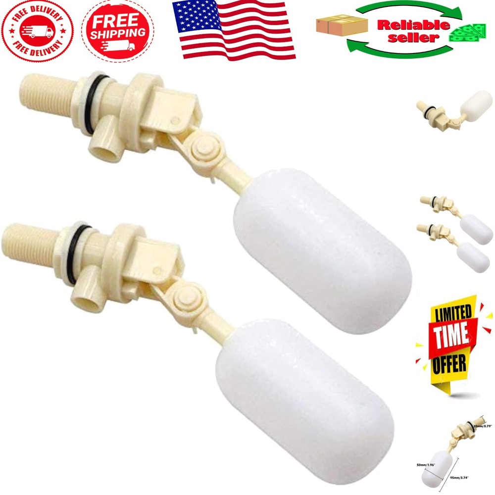 Efficient 2 Pack Automatic Float Valves for Clean & Fresh Pet Water Supply