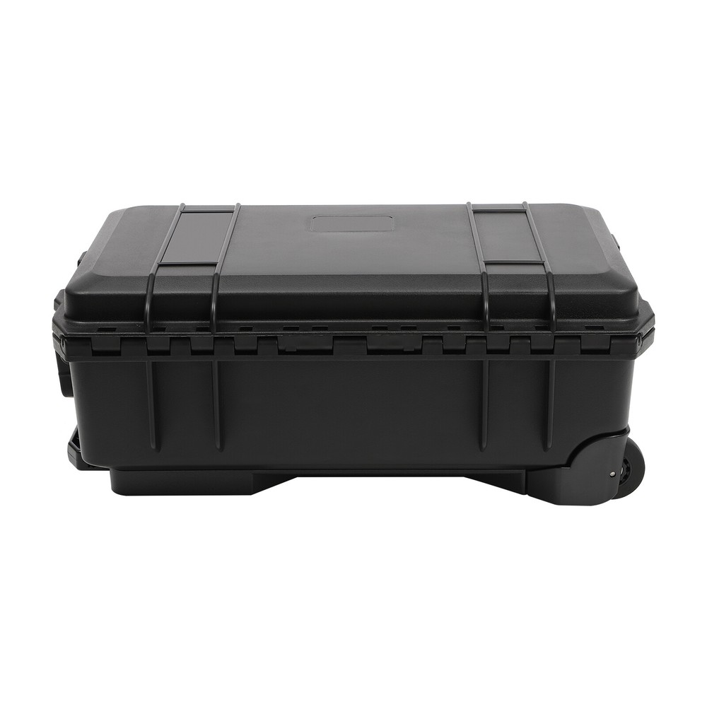Rolling Transport Hard Case Waterproof Modern Camera Protective Equipment Black