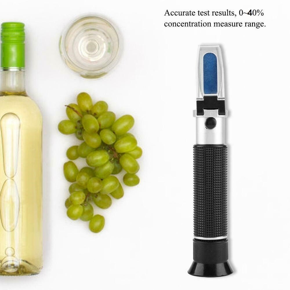 Grape Wine Refractometer Brix 0-40% Vol 0-25% Dual Scale Refractometer Tester US