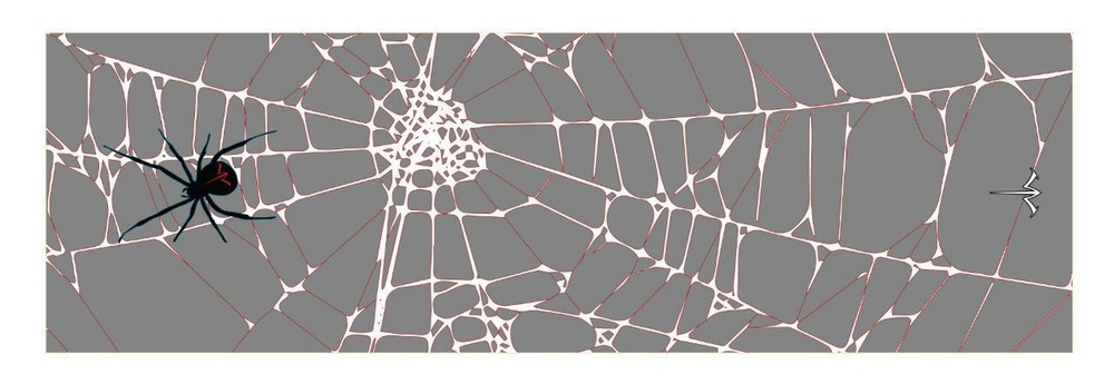 White Water Archery Black Widow Spider Web Gray Stabilizer Wrap Protection