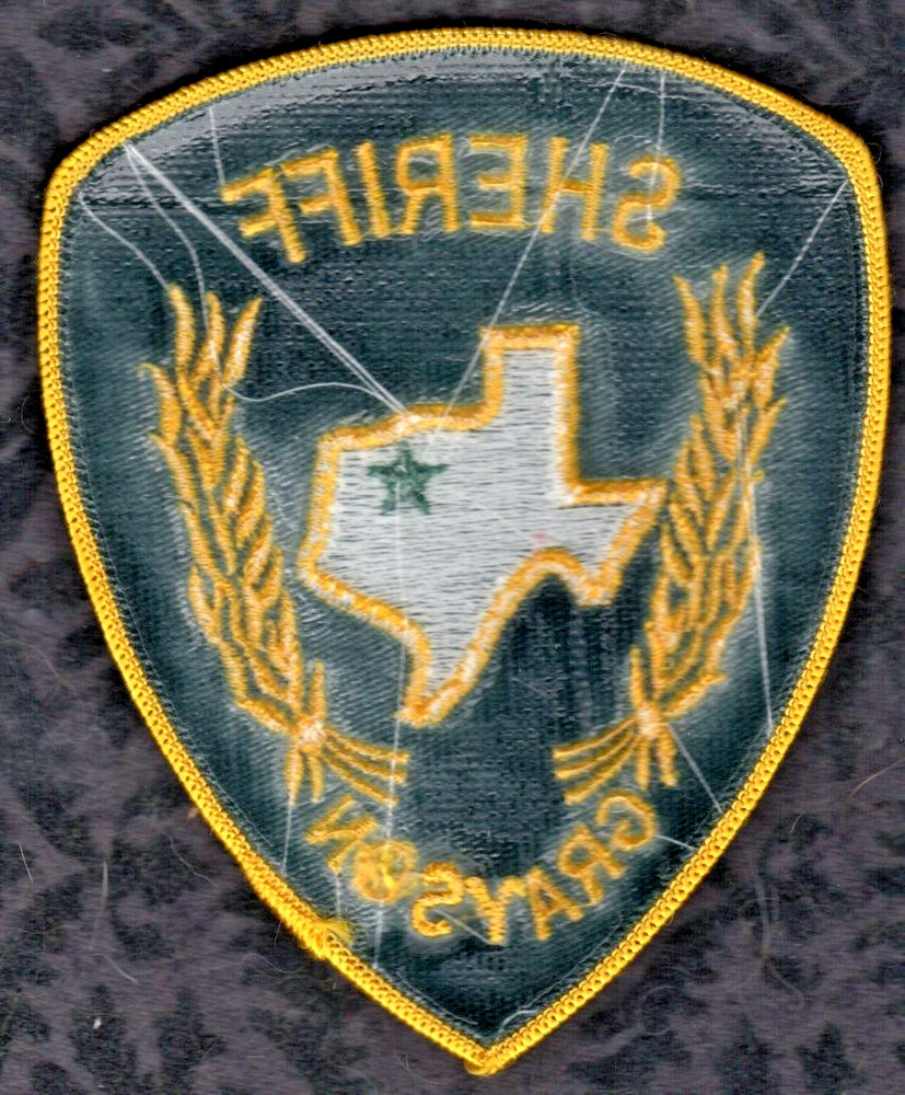 Grayson Texas Police Shoulder Patch -- Guaranteed Authentic