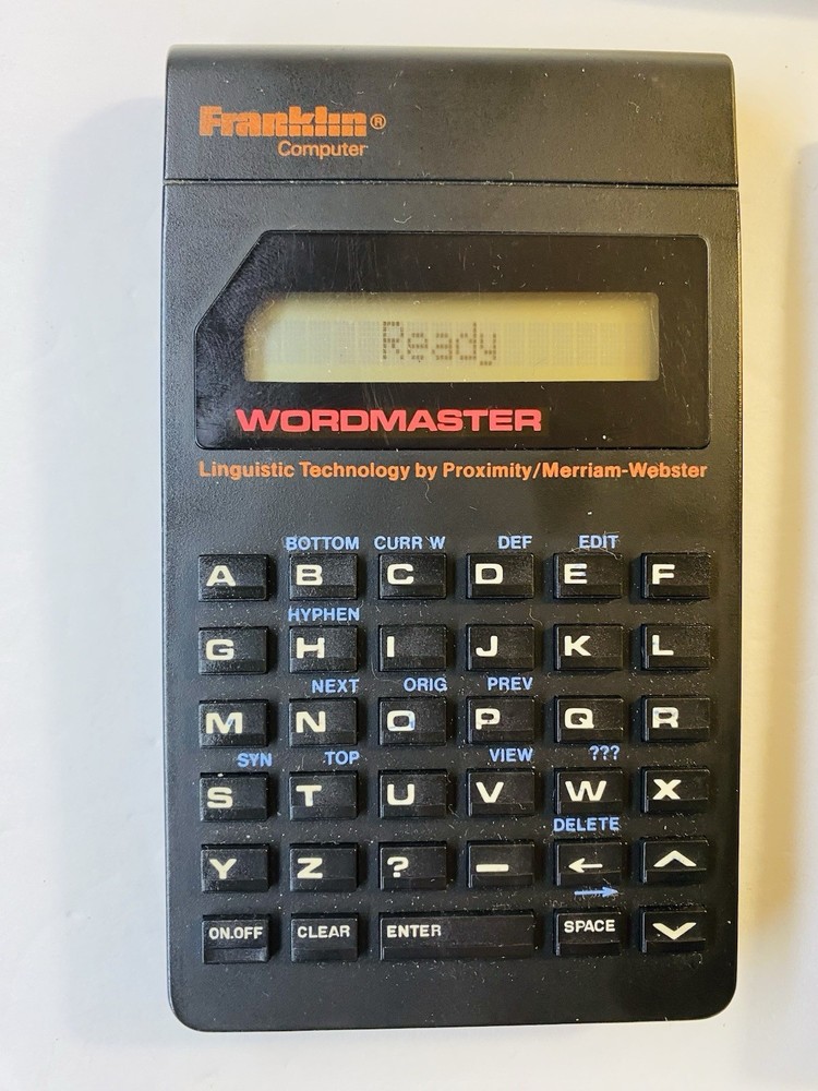 Franklin Wordmaster WM - 1200 Franklin Computer 1987 Handheld