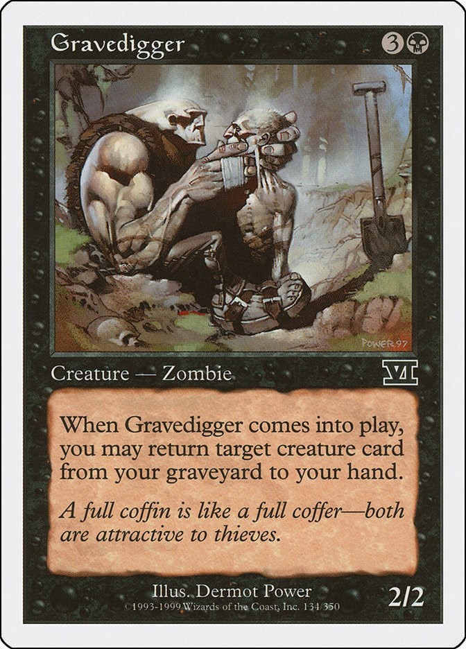Gravedigger Classic Sixth Edition 134 MTG MP