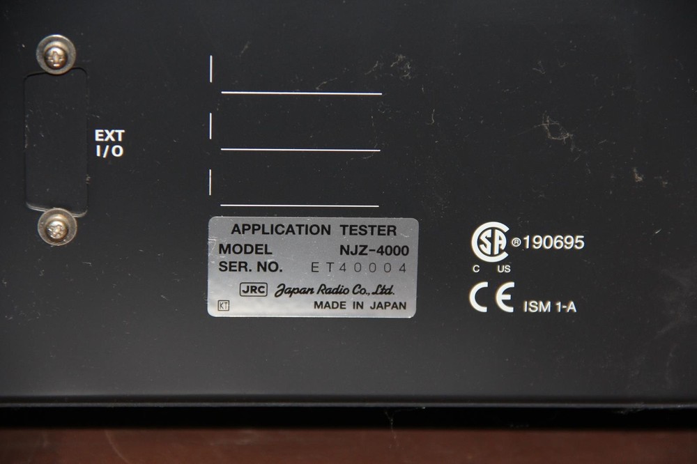 JRC NJZ-4000 Application Tester
