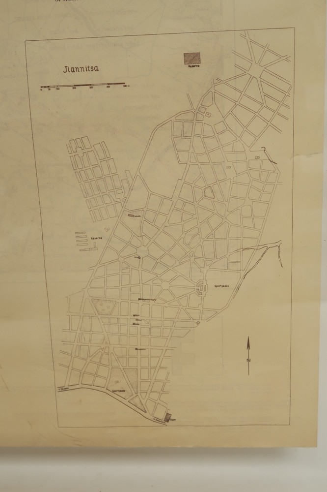 German Greece Secret Military Map 1943 WWII ERA Geographical Army Double Sided