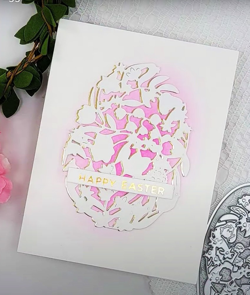 Sizzix Thinlits Intricate Floral Easter Egg 15pc #665818 Retail $20.99 Rushforth