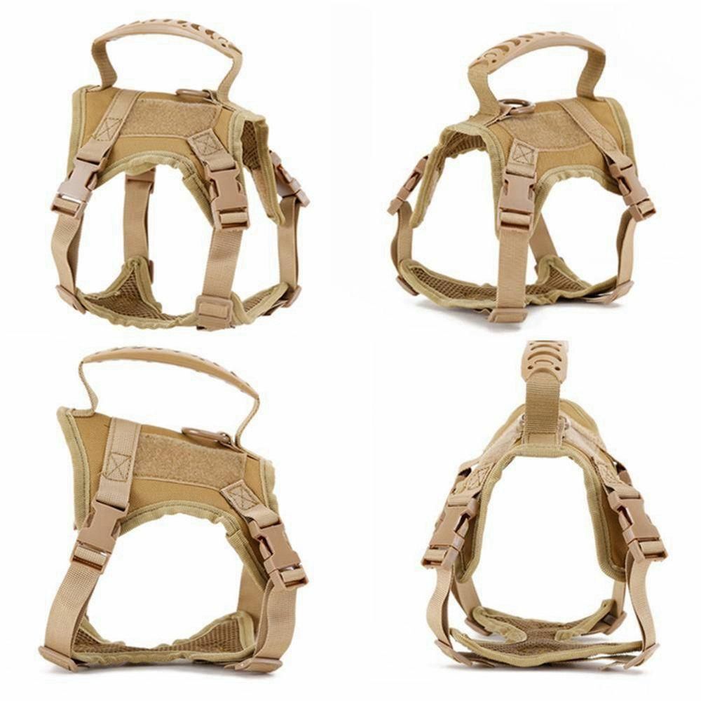 Nylon Tactical Cat Harness Cloth for Walking Escape Proof Soft Mesh Adjustable.