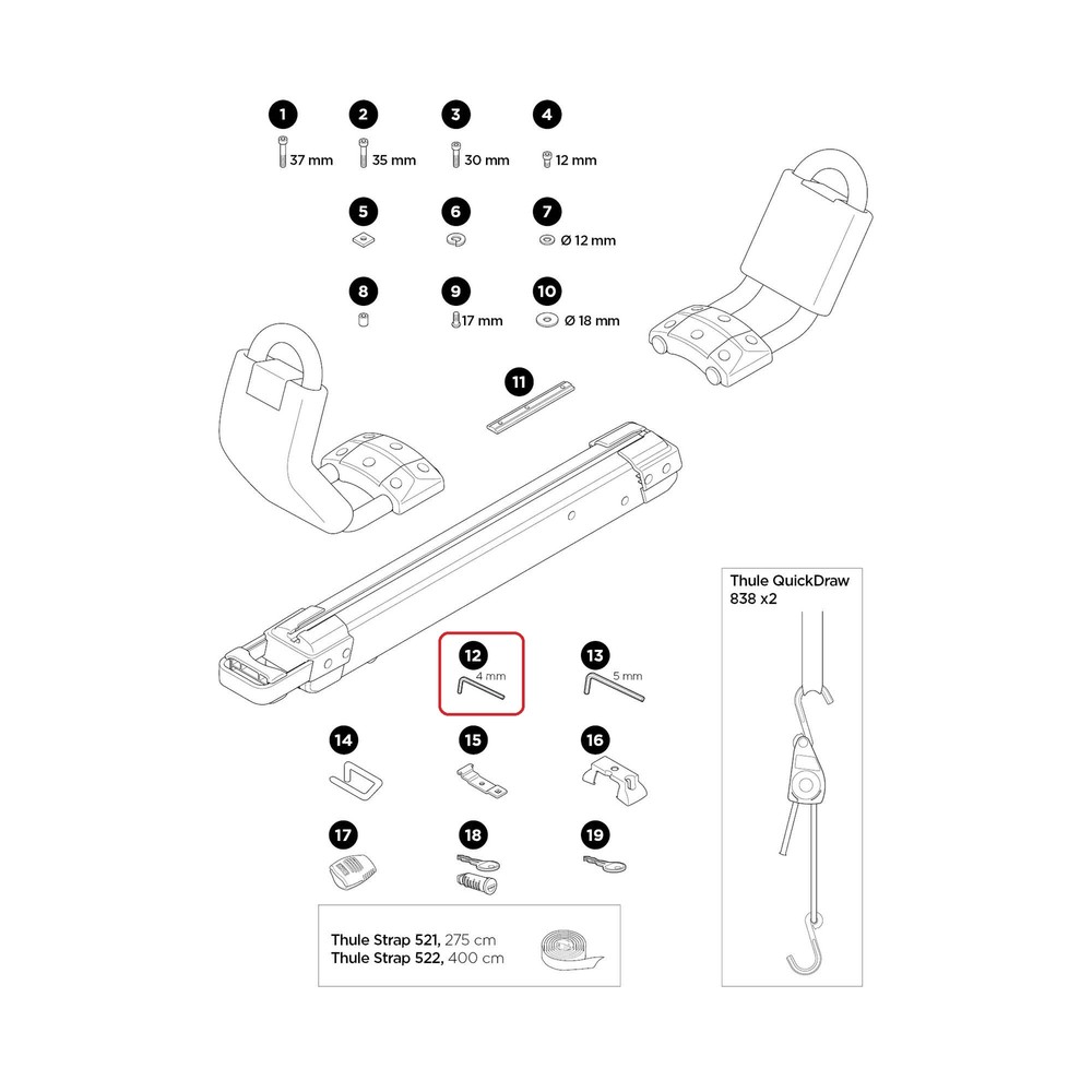 Thule Allen Key for Hullavator Pro 50388