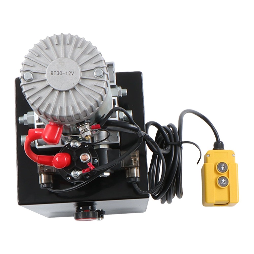15 Quart Double Acting Hydraulic Pump Dump Trailer Power Unit DC 12V Unit Pack