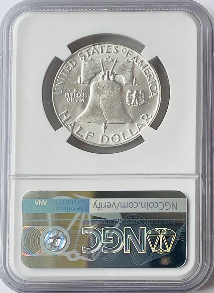 1954-D Franklin Half Dollar Silver Coin NGC MS63