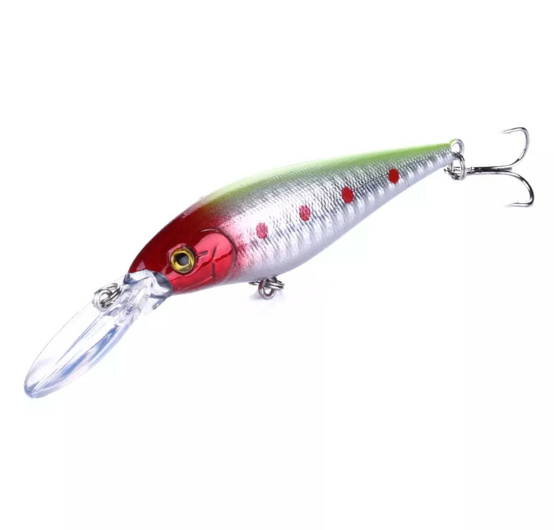 Fishing Lures crankbait Wobbler Lot of 10-pack bass walleye pike minnow lure lot