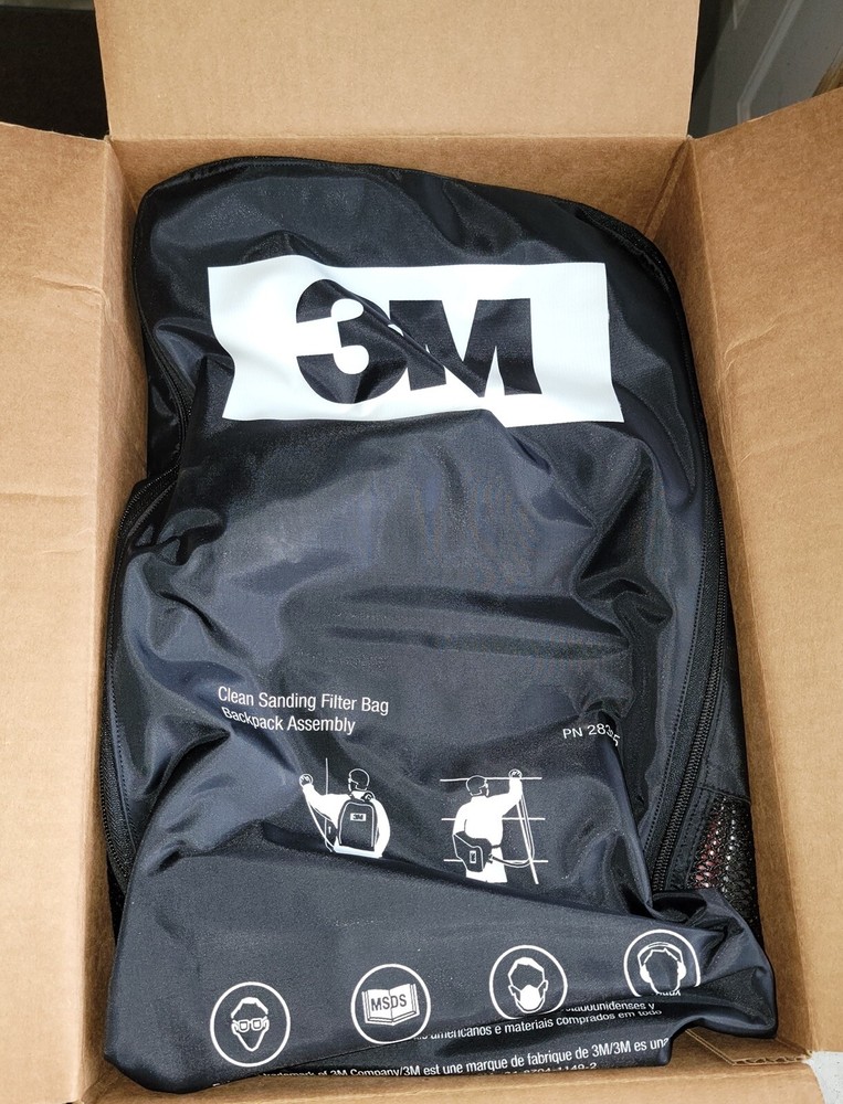 New 3M 28365 CLEAN SANDING FILTER BAG BACKPACK KIT ASSEMBLY