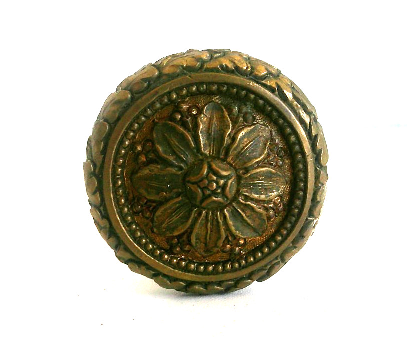 Antique Victorian Fancy Solid Brass Door Knob set