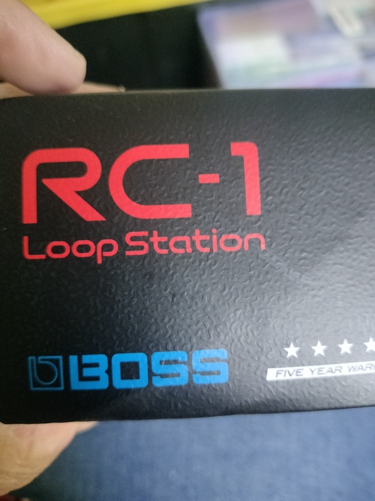 Boss RC-1 Loop Station, Patch Cable, Instrument Cable And Power Cord.