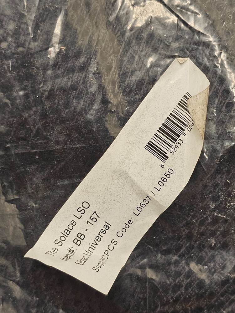 DRMS BB-157 The Solace LSO Lower Back Support Black Universal Size Durable