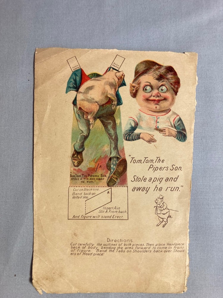 Victorian paper doll - Tom Tom the Piper's Son