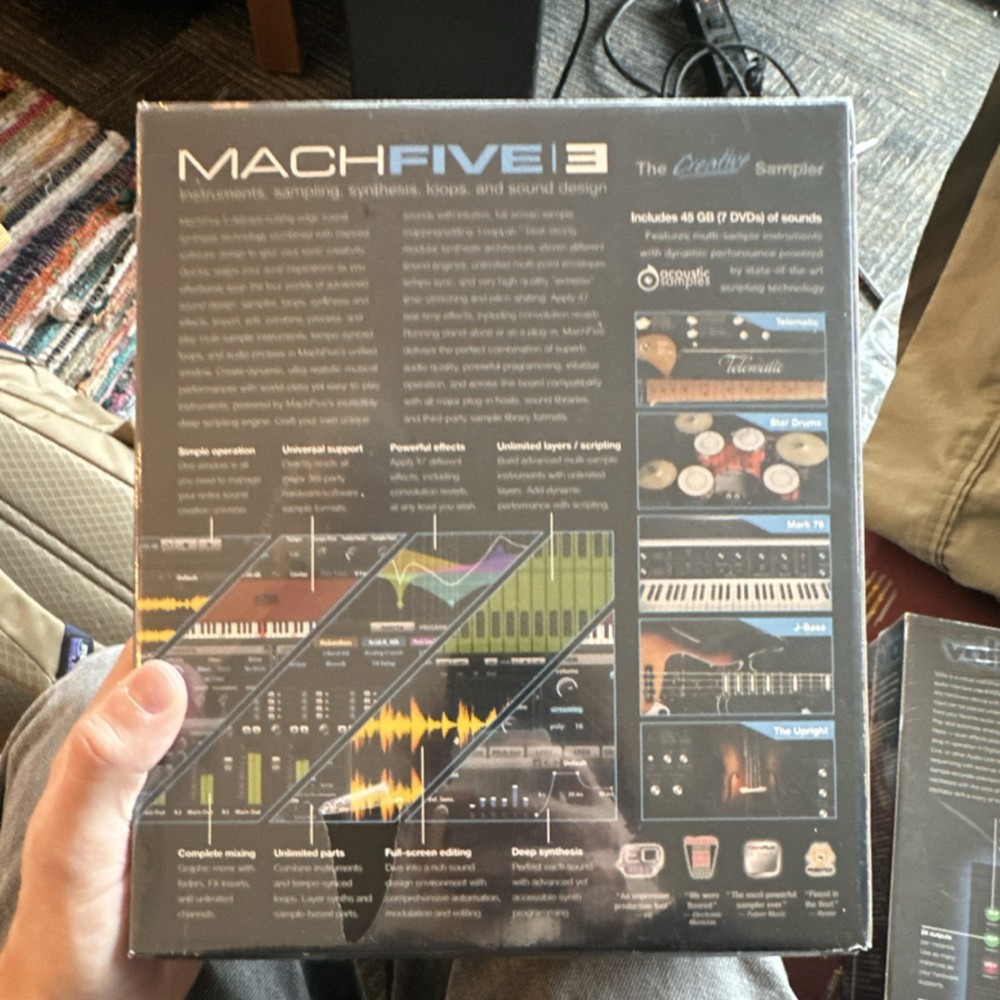 MOTU MachFive 3 Sampler Version 3.2.1 DVD, 45GB Instruments Loops Sounds