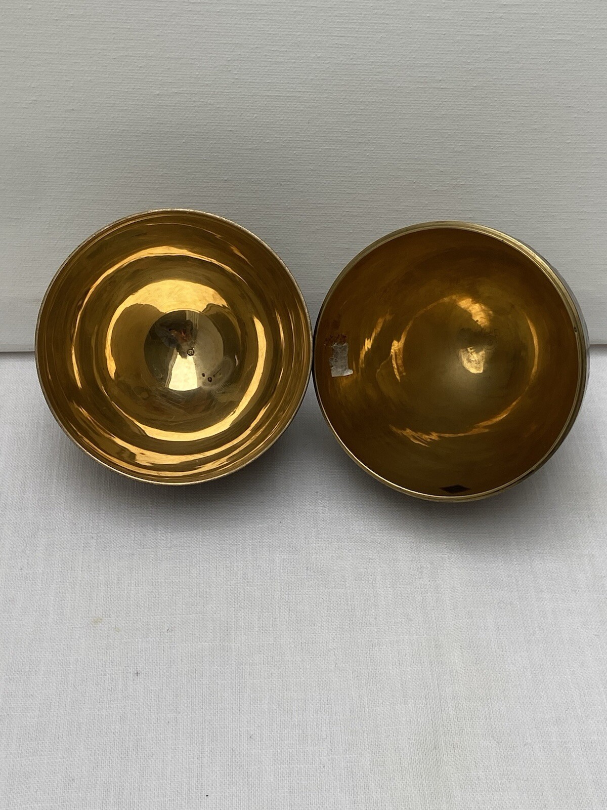 Solid Brass Egg & Stand Cloisonne Painted Trinket Box Ornate Enamel India Birds