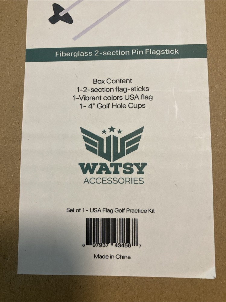 Watsy Golf Flagstick Set, Home Training With Putting Hole Cup