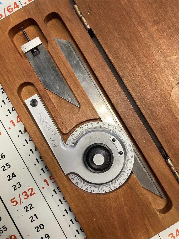 Starrett C359 Precision Universal Bevel Vernier Protractor Machinist Tool Maker