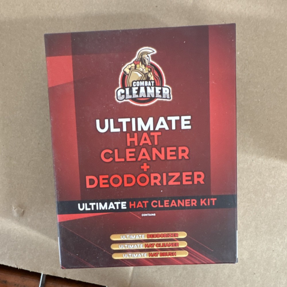Combat Cleaner 3 Piece Hat Cleaner & Deodorizer Accessory Set for Men