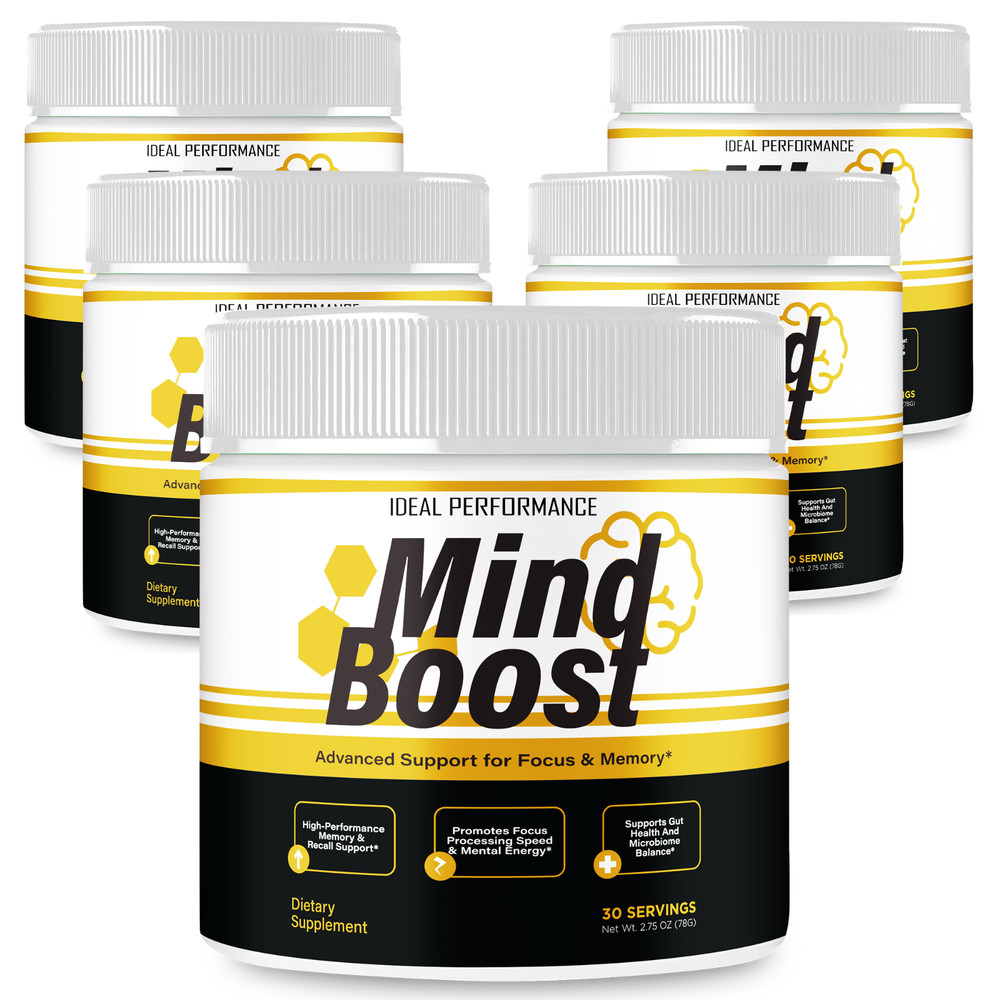 Mind Boost Day Supplements Powder - Official Mind Boost Supplements (5 Pack)