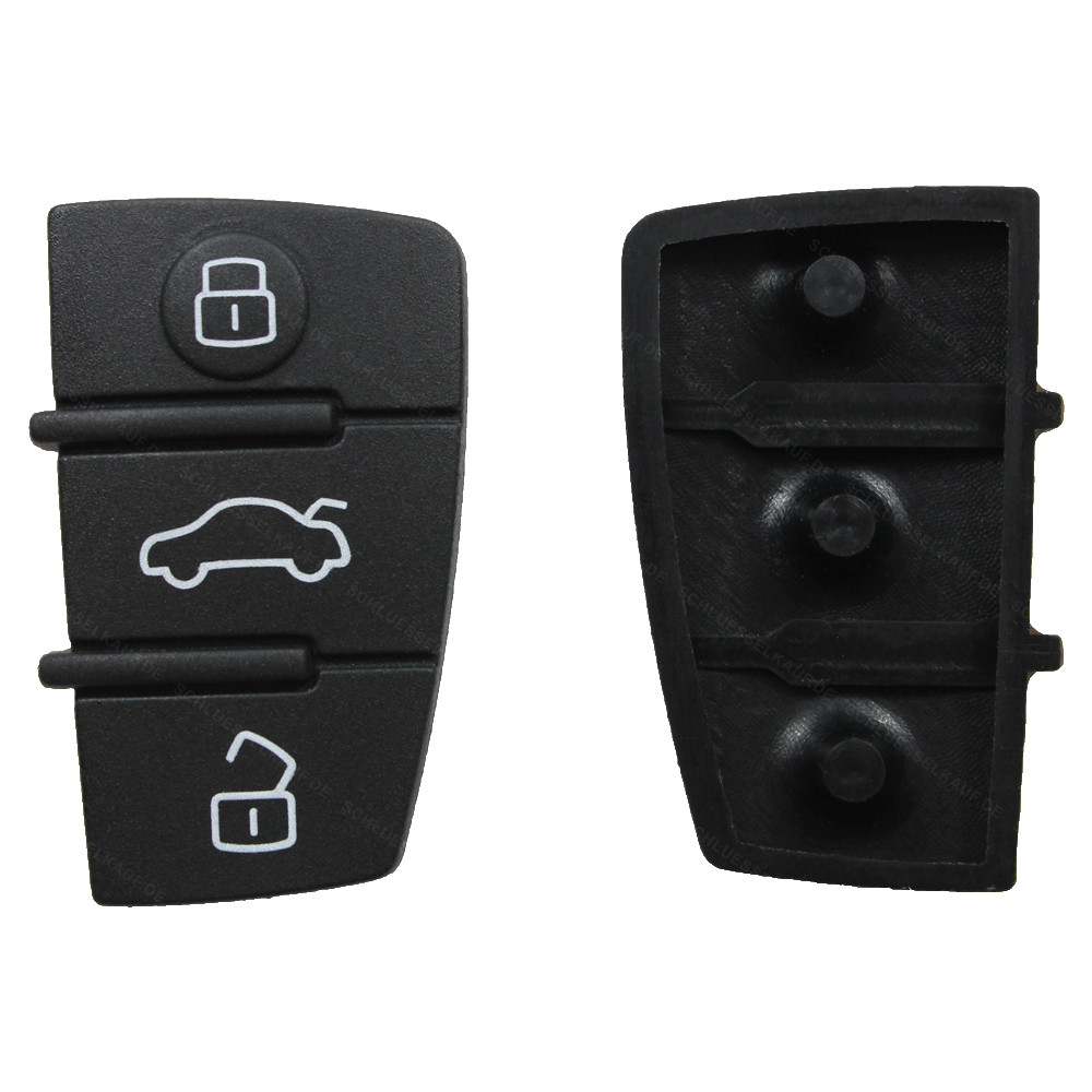2pcs Keypad 3 Button Car Key Button Fit For Audi A3 A4 A5 A6 A8