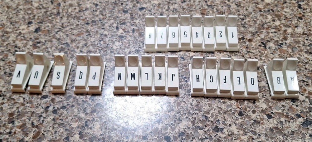 Unknown Jukebox Selection Buttons White Plastic