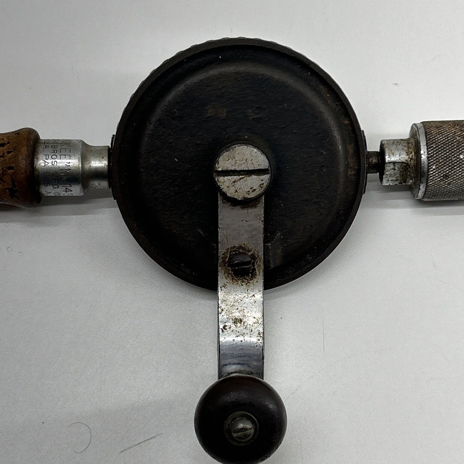 Vntg Yankee North Bros. 1431 Double Pinion Eggbeater Drill,9-3/8",PaT. 3-15-1910