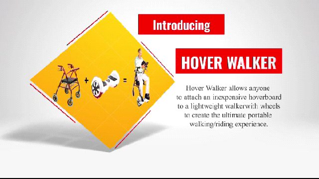 HOVER WALKER powered Mobility Walker Attachment