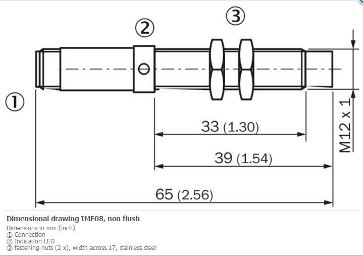 SICK IMF12-04NNPVC0S Cylindrical thread design ,NPN New
