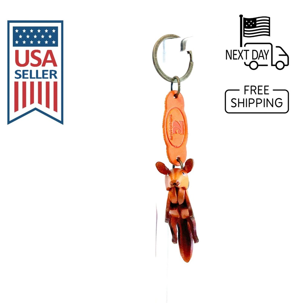 Fox Handmade Leather Keyring