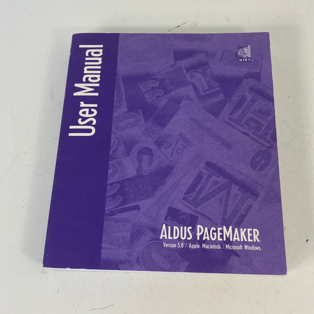 Aldus PageMaker Version 4.00 For Apple Macintosh 3.5" Floppies 1990