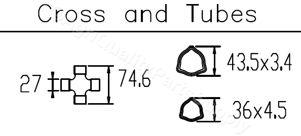 King Kutter Rotary Tiller PTO Shaft with Slip Clutch part number 147122