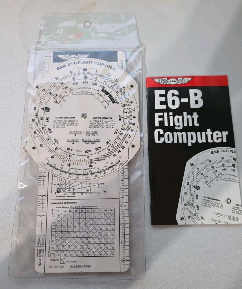 ASA E6-B Metal Flight Computer ASA-E6B 1992