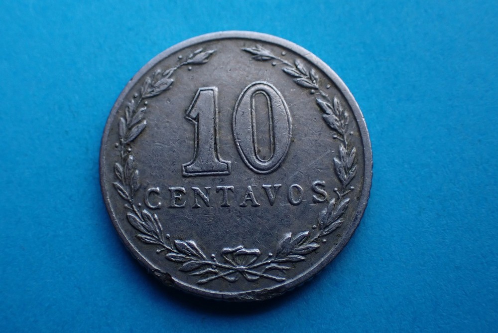 Argentina, 10 Centavos 1899, see images.