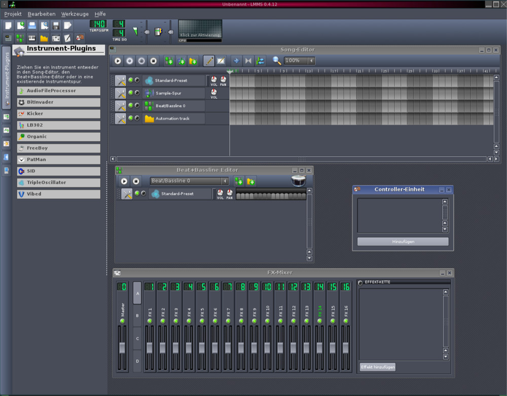 Pro Music Production Software Beat Maker MultiTrack Audio Editor Mixing DAW
