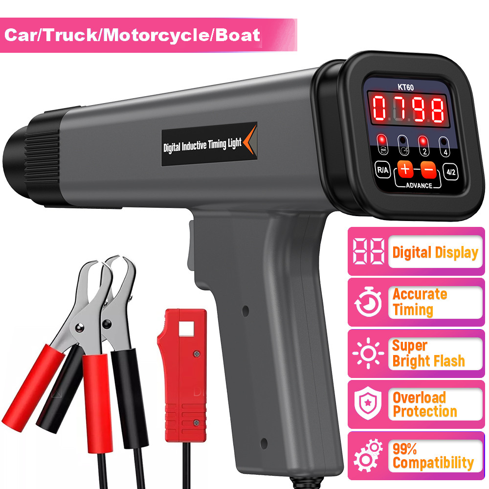 Automotive Digital Timing Light Engine Petrol Gun Inductive Ignition Stroke