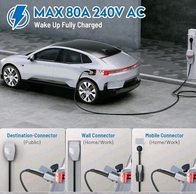 Mecmo Tesla to J1772 Charging Adapter (Silver)
