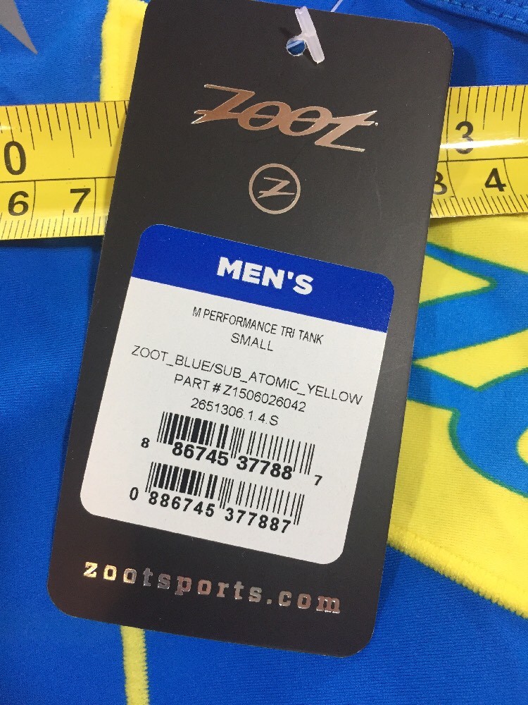 Zoot Mens Performance Tri Top Small S (6141)