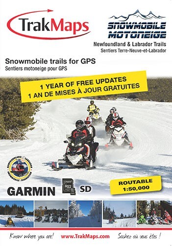 TrakMaps Snowmobile Newfoundland - Garmin GPS Map