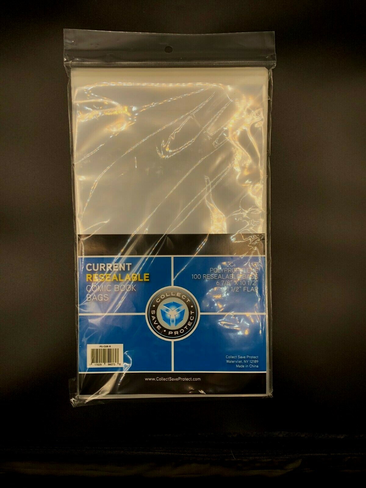 100 CSP RESEALABLE Current Comic Book Acid Free Poly Bags archival sleeves