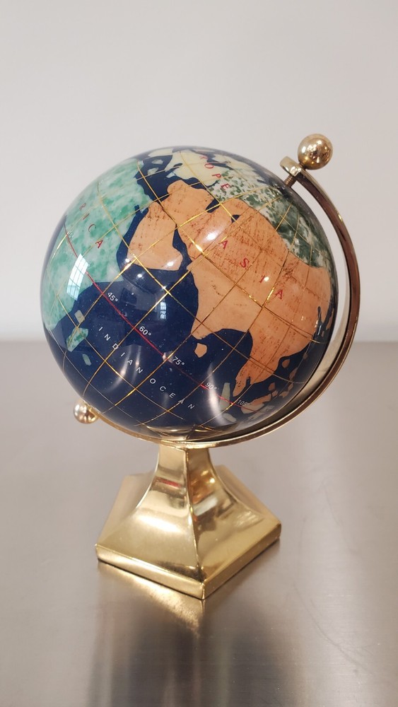 Globe with Gem Stones Desk Top Small